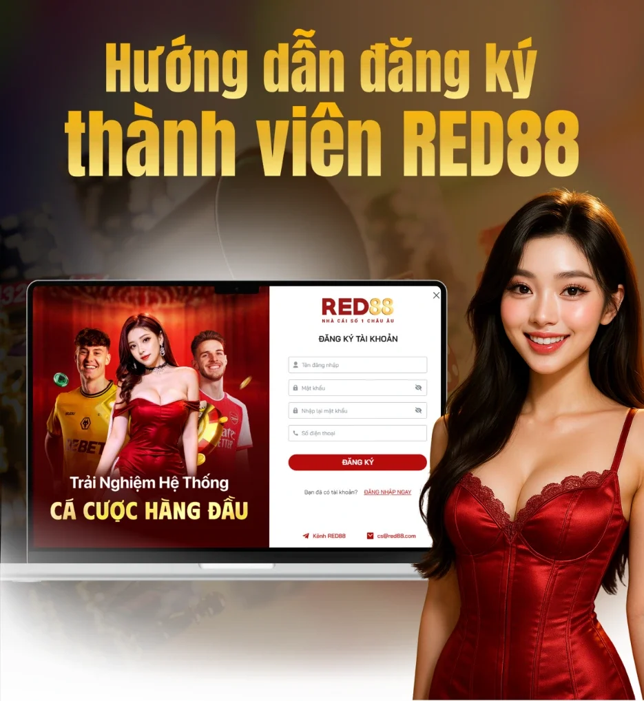Hướng dẫn đăng ký tài khoản thành viên RED88
