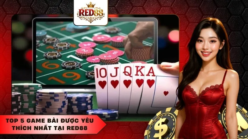 Top 5 game bài được yêu thích nhất tại Red88
